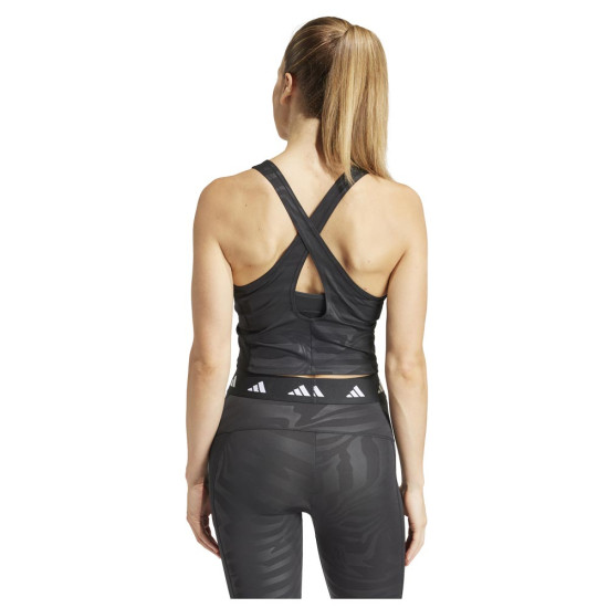 Adidas Γυναικεία αμάνικη μπλούζα Techfit Printed Crop Training Tank Top